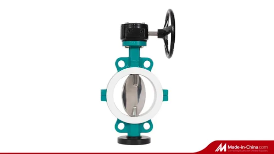PTFE PFA Coated Wafer Pattern Butterfly Valve with Split Body for Acid Alkali Corrosive Medium Pn10 Pn16 Cl125 Cl150 JIS10K JIS5K
